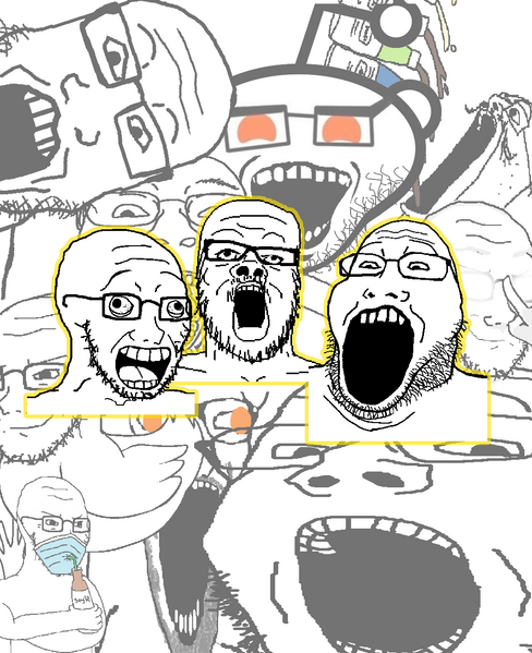 File:SoyBooru.com - 98979 - album cover beard bottle gape glasses mask multiple soyjaks music open mouth outline reddit smug soy soyjak soyjaks soylent straw stubble subvariant wewjak trio variant 6soylent variant a24 s.png
