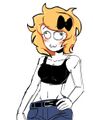 A drawing of Derpina from her Shemmy draw thread after a user requested it.