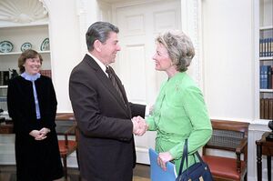 President Ronald Reagan meeting with Phyllis Schlafly.jpg