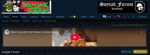 The site header at the beginning of the event.