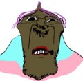 His most simple slopjak, a brown deformed troonjak.