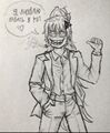 His only SFW drawing.